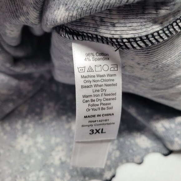 Lularoe Kelly Shirt Top Floral Black Womens Plus Size 3XL Short Sleeve Summer - Picture 8 of 8